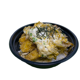 [อร่อยซ่ากับโค้ก] ข้าวหน้า กุ้งทอดคัตสึด้ง +  โค้ก ออริจินัล (ขวด)