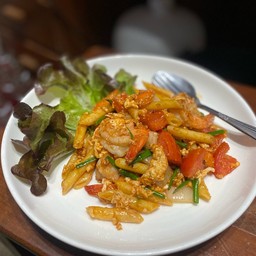 มักกะโรนี้กุ้ง