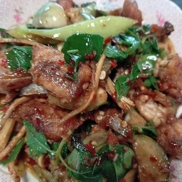 ผัดฉ่าปลาบึก