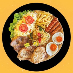 หมีถาด L