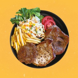 สเต็กลุงหมีสามเกลอหมู