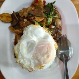 ข้าวกะเพราหมูรวม(ไม่รวมไข่ดาว)