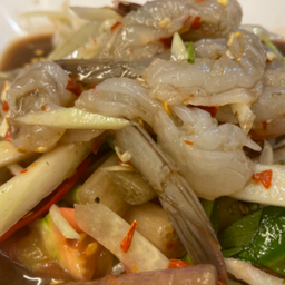 ตำกุ้งสด