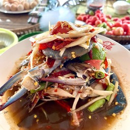ตำปูม้ากุ้งสด
