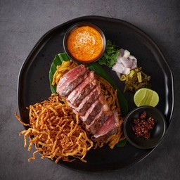 ข้าวซอยแห้งเนื้อไทยวากิว