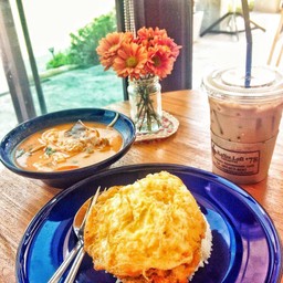 ชุดต้มยำกุ้งน้ำข้น+ข้าวไข่เจียว