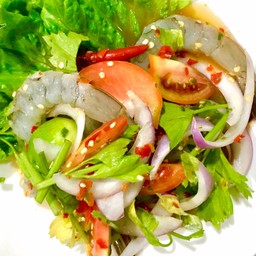 ยำ กุ้งสด