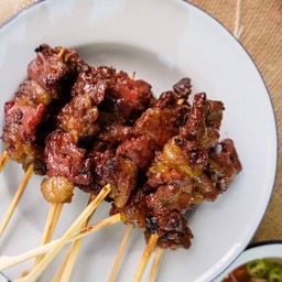 เนื้อย่างโคขุน ชุดละ 5 ไม้