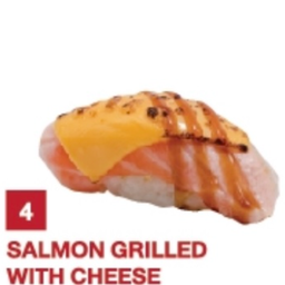 ข้าวปั้น แซลมอนย่างชีส