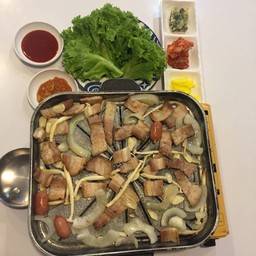 หมูสามชั้นย่าง ( ฟรีโยเกิร์ต )