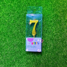 เทียนเลข 7 สีทอง