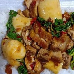 [อร่อยซ่ากับโค้ก]กระเพราเต้าหูหมูกรอบ+โค้ก+ฟรีไข่