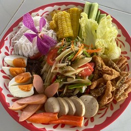 ตำถาด ปูร้า ปูไทย หอยดอง