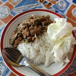 ข้าวน้ำตกคอหมูอบถัง
