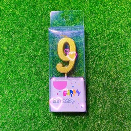 เทียนเลข 9 สีทอง