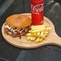 Set menu beef burger Free ice 1 glass