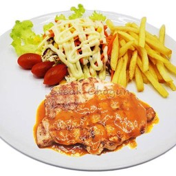 สเต็กหมูสไปร์ซี่