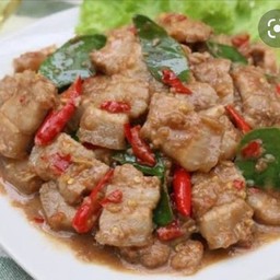 ข้าวหมูผัดกะปิ