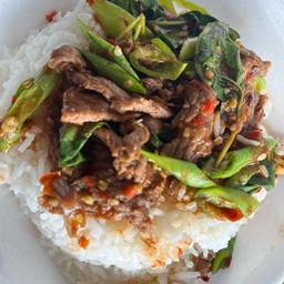 ข้าวกระเพราะเนื้อสด