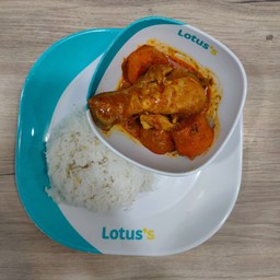 ข้าวราดมัสมั่นไก่ (ซันดารี ข้าวแกงฮาลาล)