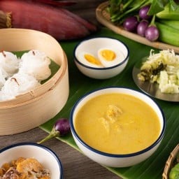 ขนมจีนน้ำยาปู  ขนมจีนเมืองคอนBy Charmkang พระราม2