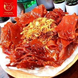 หมูฝอย หมูสวรรค์ บ้านหมูหวาน ตลาดสี่มุมเมือง รังสิต