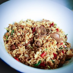 ข้าวคลุก หมูสับ+ตับหมู