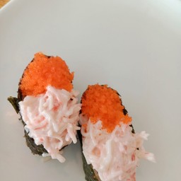 สลัดปูอัด+ไข่กุ้ง