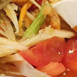 ส้มตำไทยไข่เค็ม.