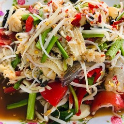 ตำซัวสไบนางหอยเชอรี่