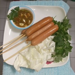 ไส้กรอกรมควันหนังกรอบ