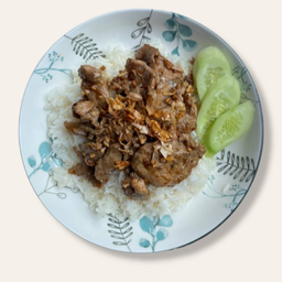 หมูชิ้นทอดกระเทียม