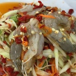 ตำกุ้งสด