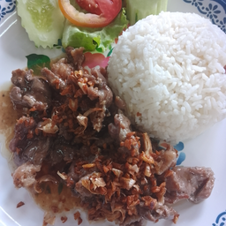 ข้าวหมูกระเทียม
