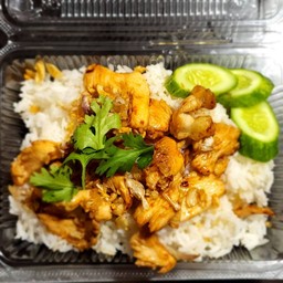 ข้าวไก่กระเทียม