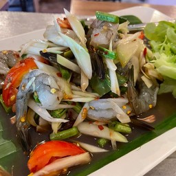 ตำกุ้งสด