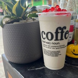นมคาราเมลปั่น แก้ว 22 oz