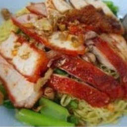 เกี้ยวเป็ด+หมูกรอบ+หมูแดง