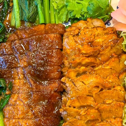 เป็ดย่าง+เนื้อแดง