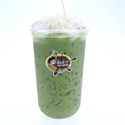 ชาเขียวนมแก้ว 22 ออนซ์