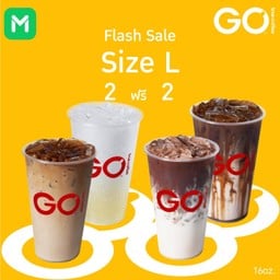 [Flash Menu] เครื่องดื่มไซซ์ L ที่ร่วมรายการ ซื้อ 2 แถม 2