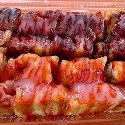 ขนมปังปิ้งเนบนม+บลูเบอร์รี่ 1ชิ้น ขนมปังปิ้งเนยนม+สตรอเบอร์รี่1ชิ้น  ใหญ่2ชิ้น