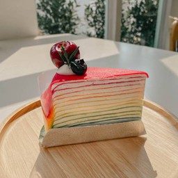 Rainbow Crape Cake