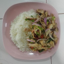 ข้าวน้ำตกไก่ย่าง