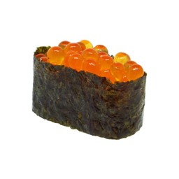 40)ข้าวปั้นหน้าไข่ปลาแซลมอน