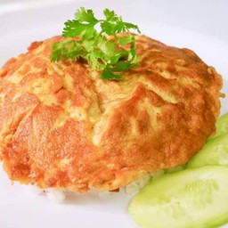 ข้าวไข่เจียวกุ้งสับ