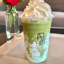 Matcha Mint Latte (มัทฉะญี่ปุ่น+มิ้นไซรัป) ไม่รวมวิปครีม