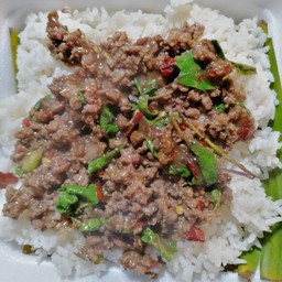 ผัดกระเพรา(เป็นกับ)