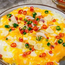 ข้าวไข่ยู่ยี่พริกน้ำปลาแซ่บ