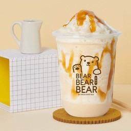 นมหมีปั่น + น้ำผึ้ง